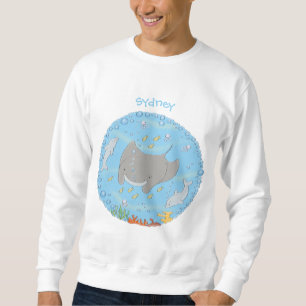 Sudadera Rayo de manta y burbujas ilustracion personalizado