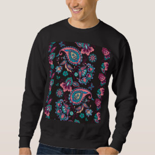 Sudadera Rayo Paisley: negro decorativo sin foco