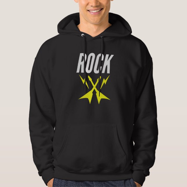 Sudadera Rayos de guitarra rock para seguir (Anverso)