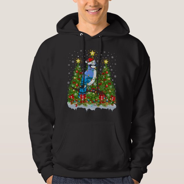 Sudadera Rayos de Navidad de Jay Bird azul frente a los Nav (Anverso)