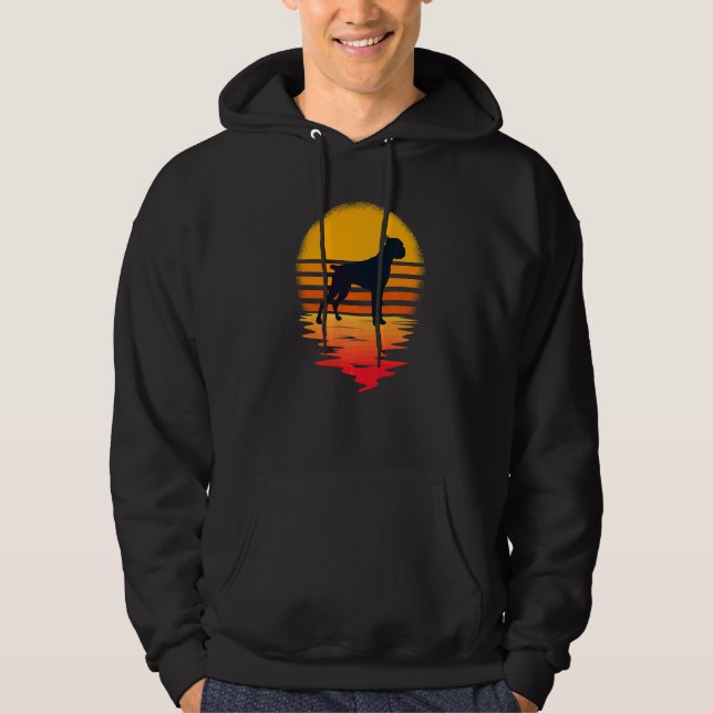 Sudadera Raza de perro boxer alemán  44 (Anverso)