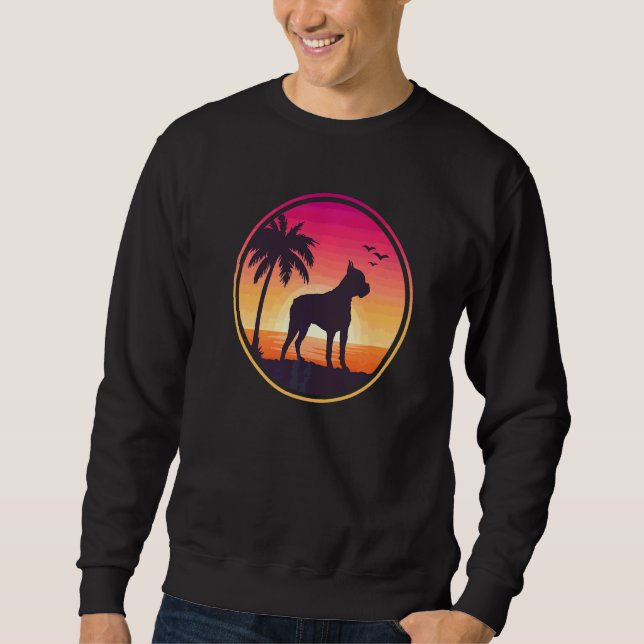 Sudadera Raza de perro boxer alemán  45 (Anverso)