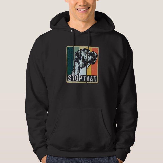 Sudadera Raza de perro boxer alemán  5 (Anverso)