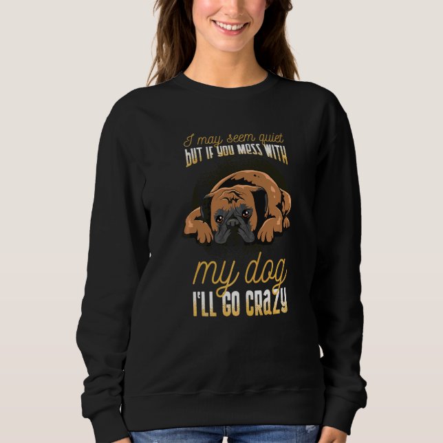 Sudadera Raza de perro boxer alemán  50 (Anverso)