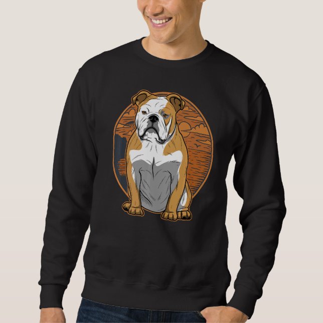 Sudadera Raza de perro Bulldog inglesa 96 (Anverso)