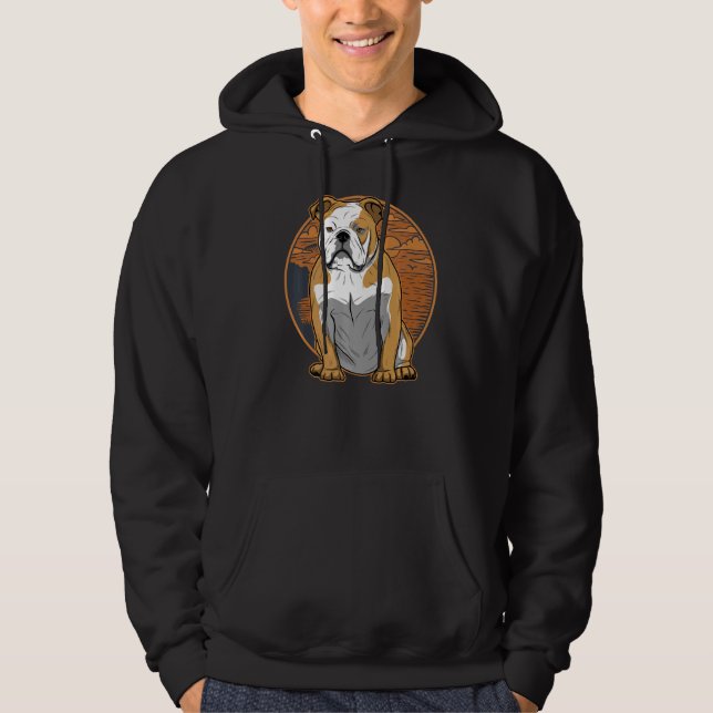 Sudadera Raza de perro Bulldog inglesa 96 (Anverso)
