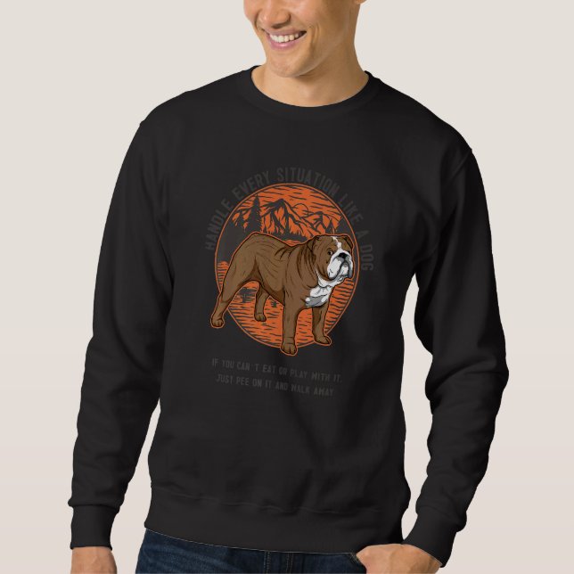 Sudadera Raza de perro de Bulldog inglés británica 29 (Anverso)