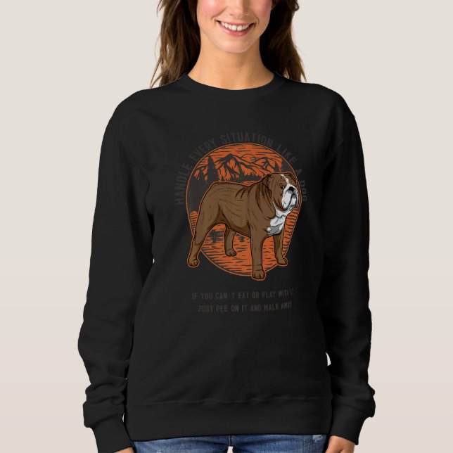 Sudadera Raza de perro de Bulldog inglés británica 29 (Anverso)