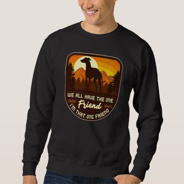 Sudadera Raza de perro galgo Windhound 29 (Anverso)