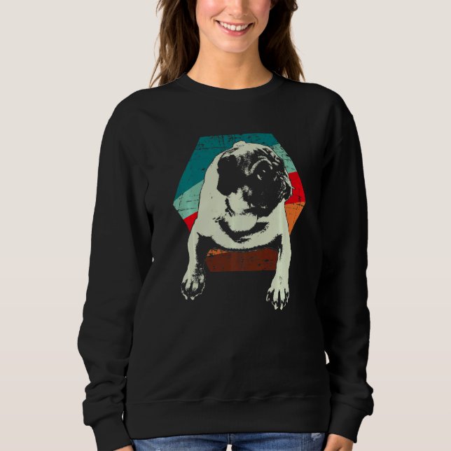 Sudadera Raza de perro Pug Mops Carlin 22 (Anverso)