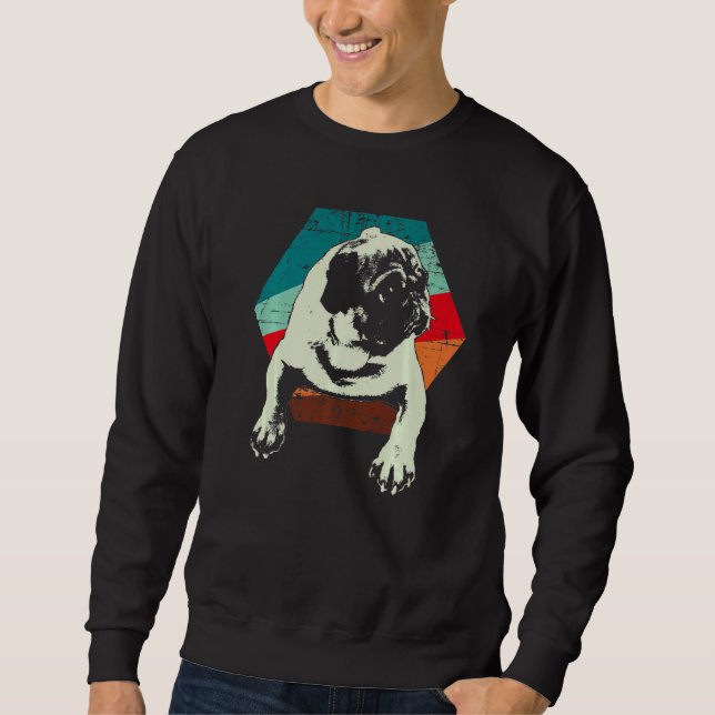 Sudadera Raza de perro Pug Mops Carlin 22 (Anverso)