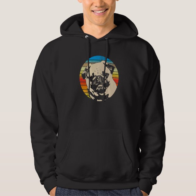 Sudadera Raza de perro Pug Mops Carlin  23 (Anverso)