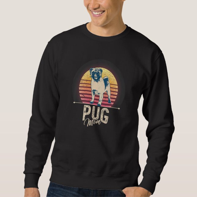 Sudadera Raza de perro Pug Mops Carlin 25 (Anverso)