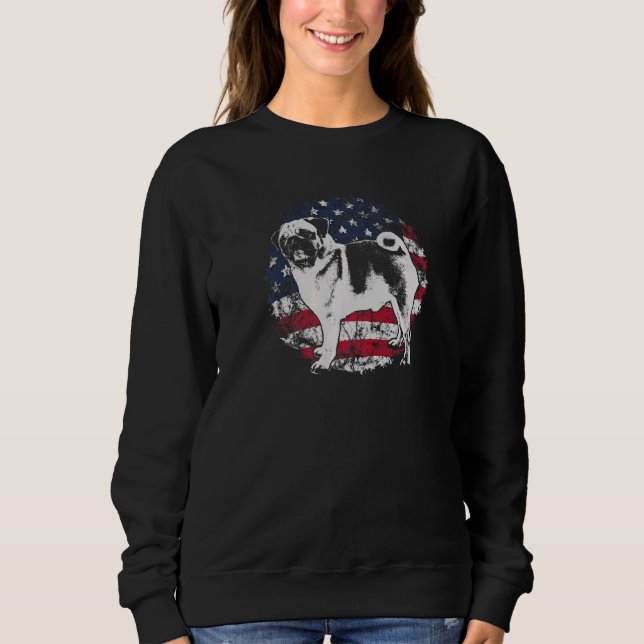 Sudadera Raza de perro Pug Mops Carlin  32 (Anverso)