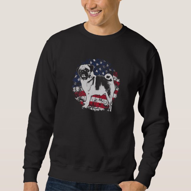 Sudadera Raza de perro Pug Mops Carlin 32 (Anverso)