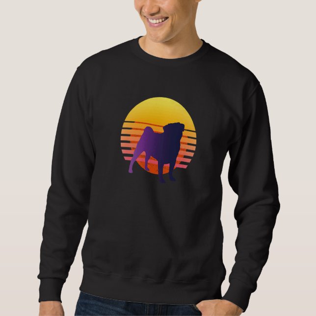 Sudadera Raza de perro Pug Mops Carlin  38 (Anverso)