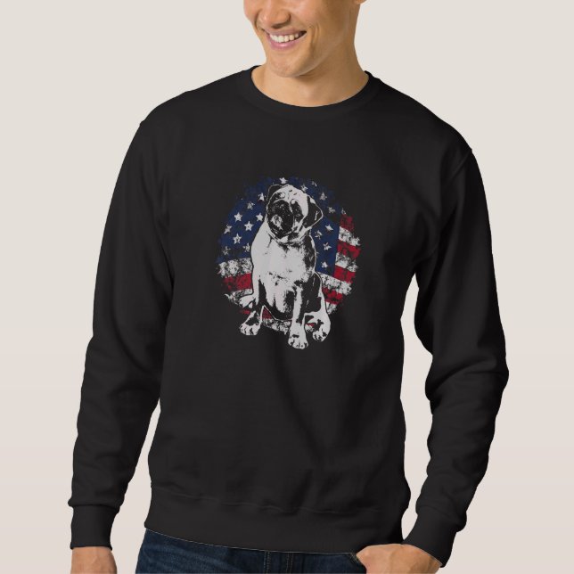 Sudadera Raza de perro Pug Mops Carlin 52 (Anverso)
