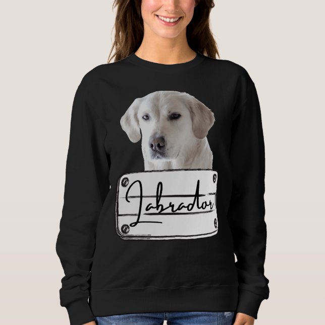 Sudadera Raza de perro recuperadora de labrador (Anverso)