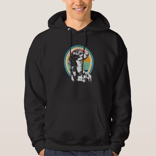 Sudadera Raza de perro salchicha Dachshund  2 (Anverso)