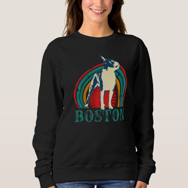 Sudadera Raza de perro terrier de Boston 101 (Anverso)
