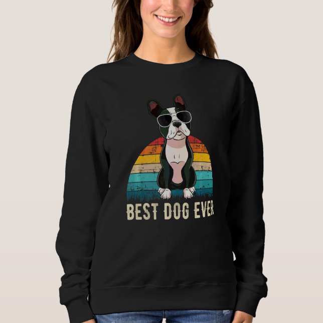 Sudadera Raza de perro Terrier de Boston  19 (Anverso)