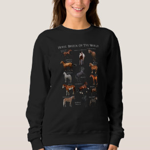 Sudadera Razas De Caballo Del Caballo Ecuestre Mundial