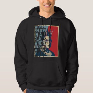 Sudadera RBG - Las mujeres pertenecen a todos los lugares d