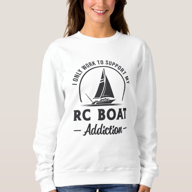 Sudadera RC Boat Addiction Remote Model Radio RC Boats (Anverso)