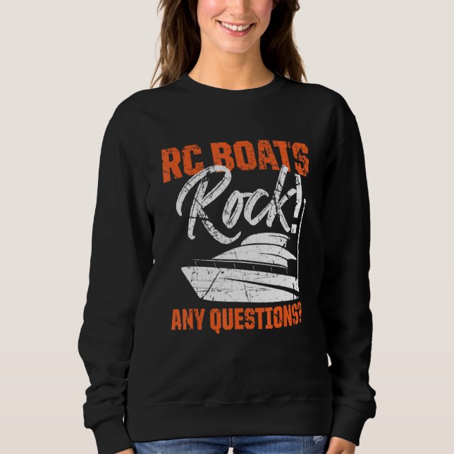 Sudadera RC Boats Rock Cualquier duda Carreras de control r (Anverso)