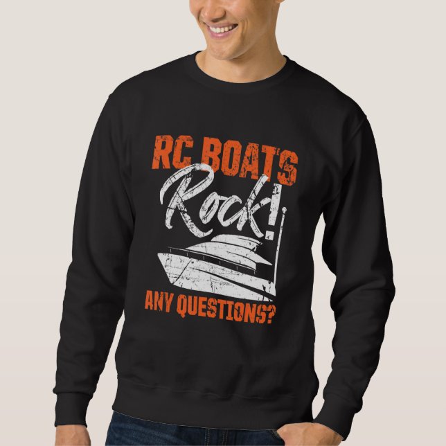 Sudadera RC Boats Rock Cualquier duda Carreras de control r (Anverso)