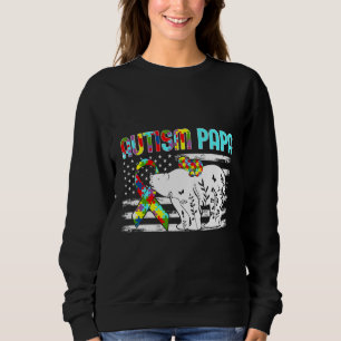 Sudadera Rd Papa Lleva El Autismo Familiar Coincidiendo Con