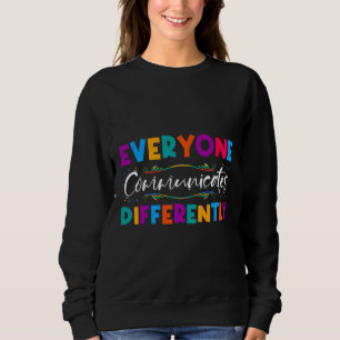 Sudadera Rd Todos Comunican Especie De Autismo Diferente