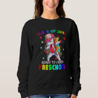 Sudadera Ready To Crush Preschool 2035 Dabbing Unicorn Back