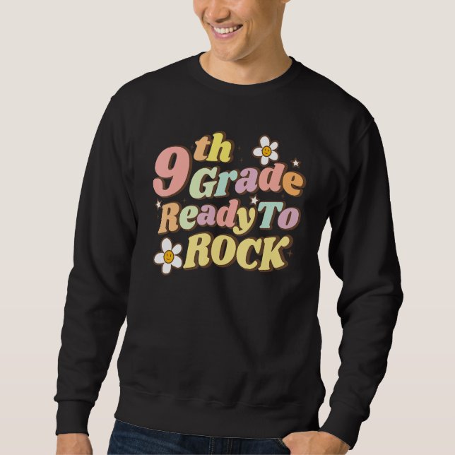 Sudadera Ready To Rock 9th Grade Teacher Teens Family Back  (Anverso)