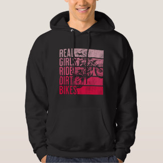 Sudadera Real Girls Ride Dirt Bikes Motocross Lovers 