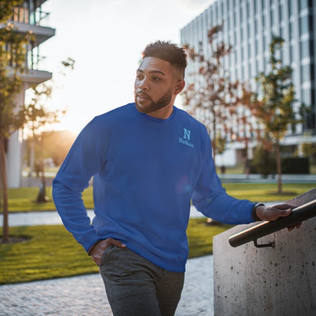 Sudadera real y azul cielo personalizado (Subido por el creador)