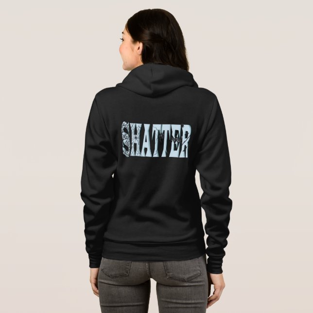 Sudadera Realidad Destrozada - Arte digital creativo (Reverso completo)