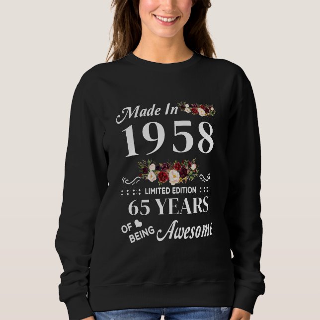 Sudadera Realizado En 1958 Edición Limitada 65 Años De Pres (Anverso)