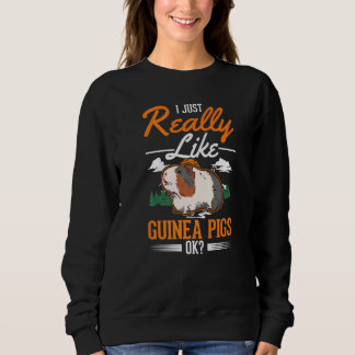 Sudadera Realmente me gustan los cerdos de Guinea