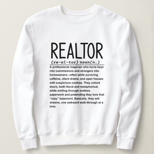 Sudadera Realtor (Anverso del diseño)