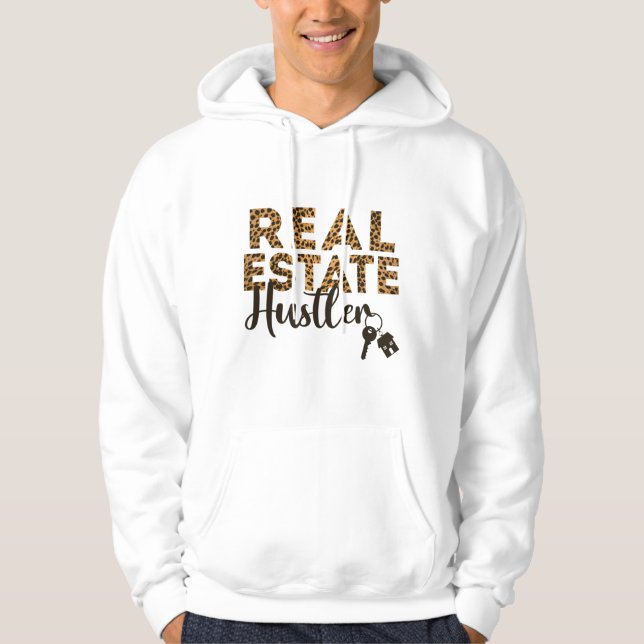 Sudadera Realtor Real Estate Hustler Leopard Cheetah (Anverso)