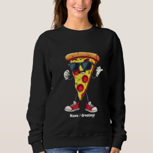 Sudadera Rebanada de Pizza Bailando Un Diseño Divertido y D