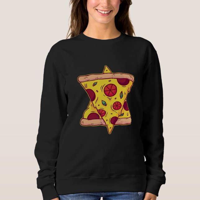 Sudadera Rebanadas de pizza pentagrama   (Anverso)