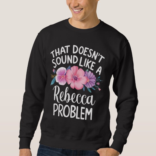Sudadera REBECCA Chicas personalizados de flores cortas REB (Anverso)