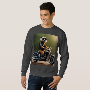 Sudadera Rebel Meerkat: Pañuelos, gafas de sol y moto