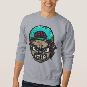 Sudadera Rebelde Urbano: Cara al Estilo Graffiti