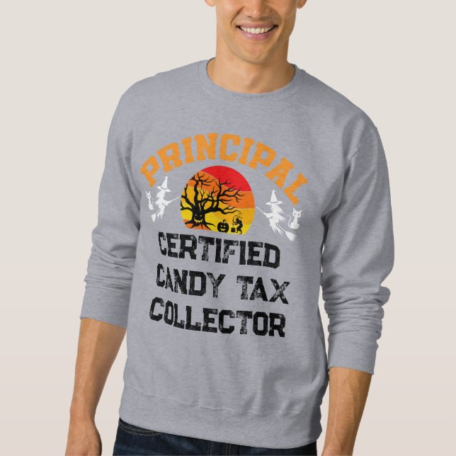Sudadera Recaudador principal de impuestos a las velas cert (Anverso)
