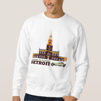 Sudadera Recepción a Detroit. Michigan - logotipo del color