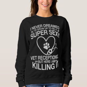 Sudadera Recepcionista veterinaria hablando de salud animal
