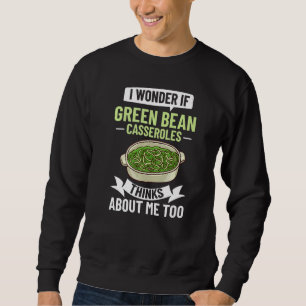 Sudadera Receta de cazuela de judías verdes Plato Snack Jud